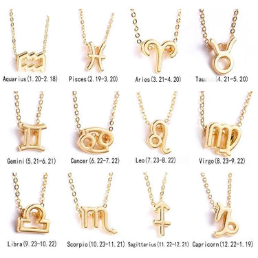 12 Celestial Zodiac Necklaces-Your Soul Place